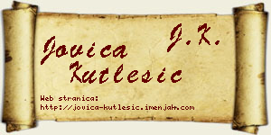 Jovica Kutlešić vizit kartica